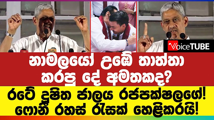 රටේ දූෂිත ජාලය රජපක්ෂලගේ! ෆොනී රහස් රැසක් හෙළිකරයි! දැන් අහුවෙන්නේ බලයෝ, සාලයෝ...