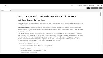 AWS Academy Cloud Foundations - Lab 6: Scale & Load Balance your Architecture