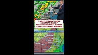 Flash Flooding Threat: Moderate risk of excessive rainfall across parts of Central Virginia