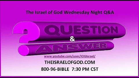 IOG - Wednesday Night Q&A 7/19/23
