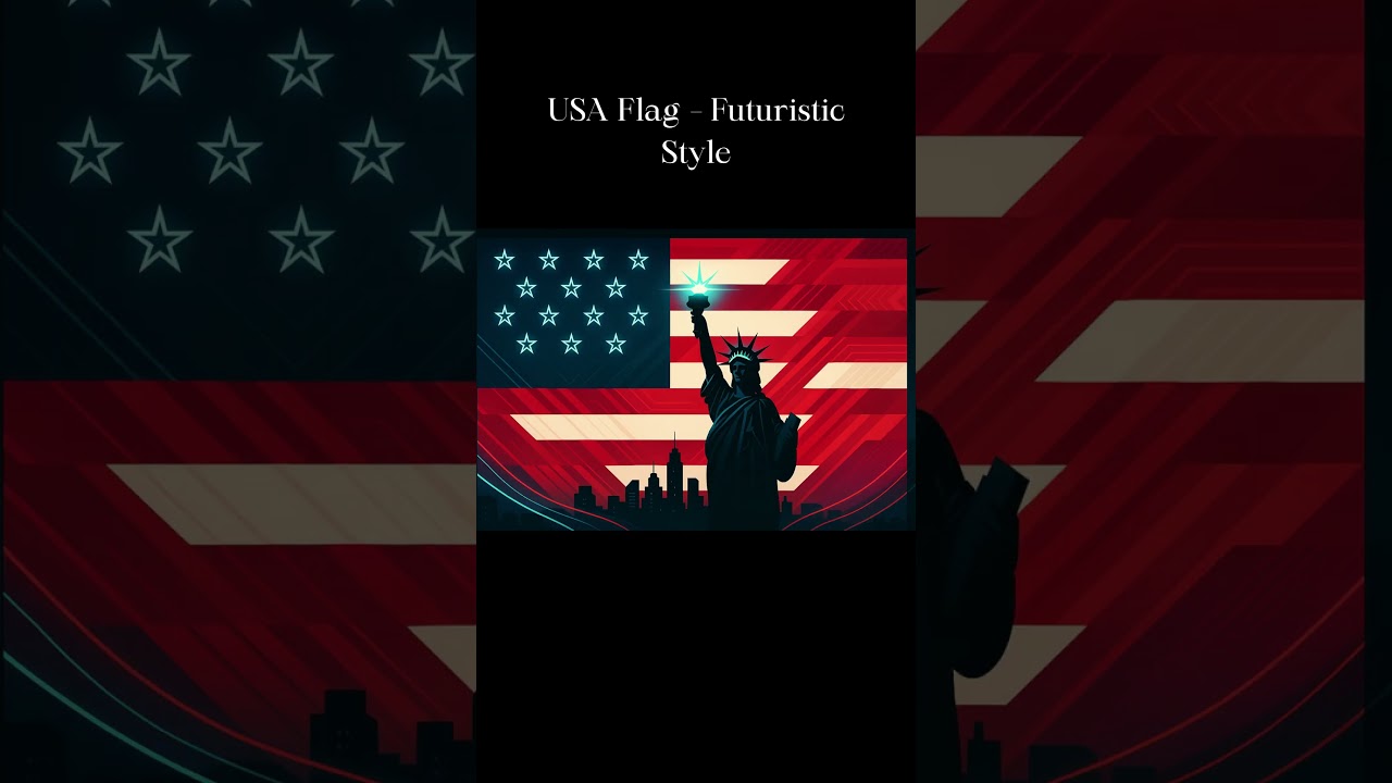 I redesigned 4 world flags with a modern futuristic style ⚡