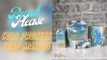 Sea Shells by the Sea Shore | Cold Process Soap Making | New Dawnz Soap