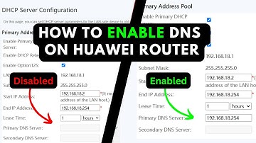 How to enable DNS on a Huawei Router
