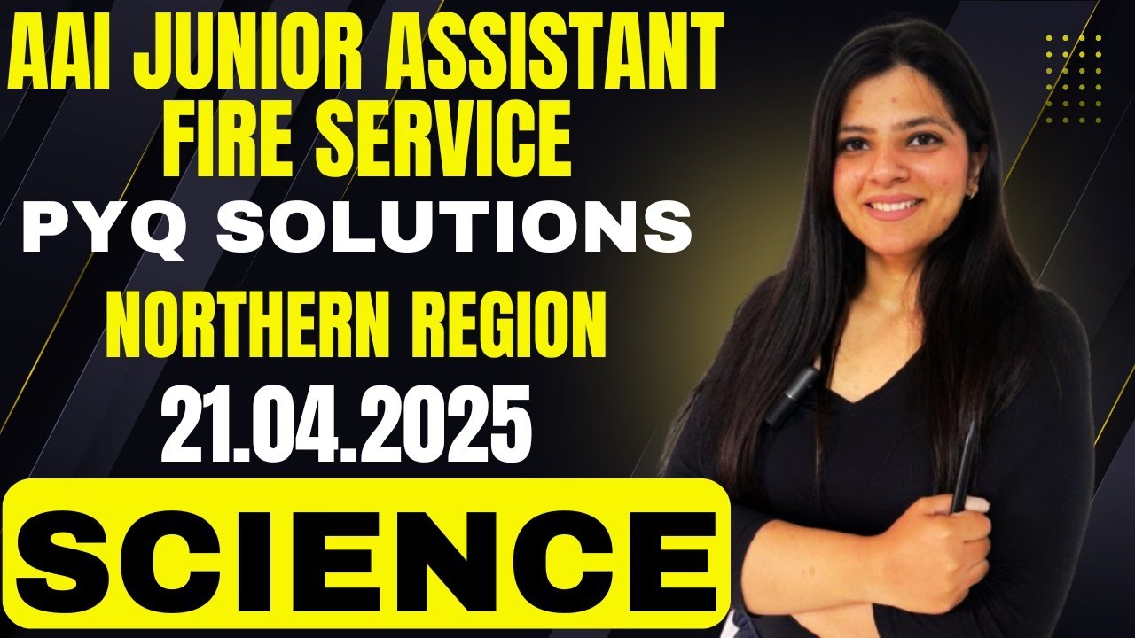 AAI FIRE SERVICE PREVIOUS YEAR PAPER SOLUTION (21.04.2025)️‍-NORTHERN REGION🔥️‍🔥