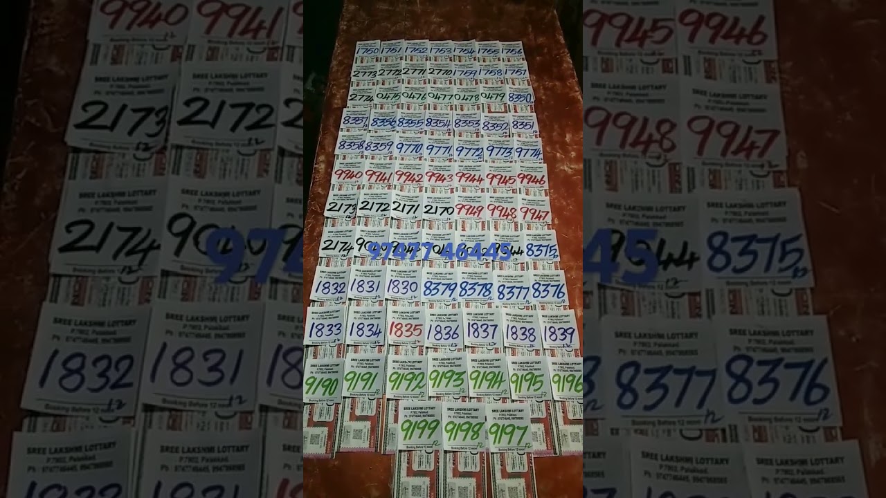 KARUNYA PLUS LOTTERY CHANCE NUMBER 