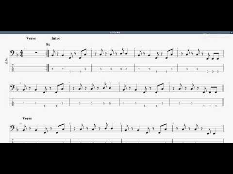 ただ君に晴れ　【ヨルシカ】　ベースtab譜
