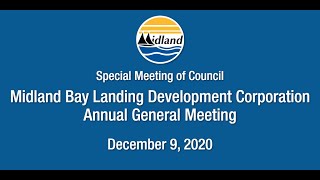 Special Meeting of Council - December 9, 2020