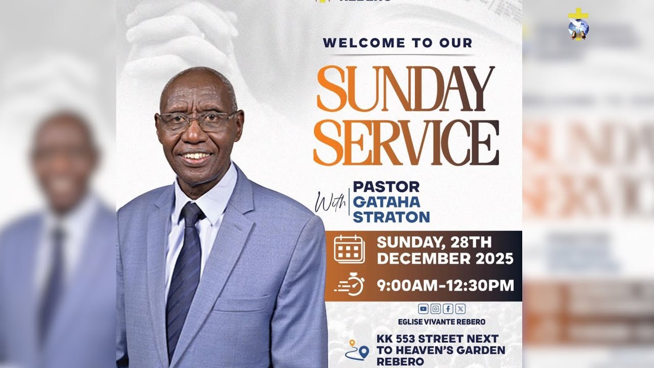 28 DEC  ||  SUNDAY SERVICE   || EGLISE VIVANTE REBERO