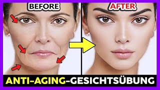 ✨ ANTI-AGING-GESICHTSÜBUNG | JÜNGER AUSSEHEN, FALTEN REDUZIEREN (KEINE HANDBERÜHRUNG)