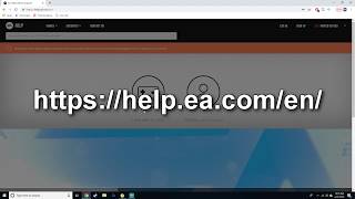 This is the link you will need to use connect your account
https://help.ea.com/en/ please like video if helped out