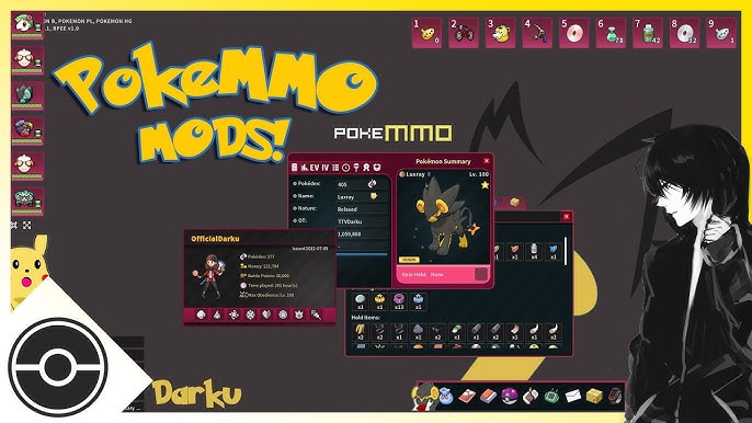 PokeMMO HUD redesign concept : r/pokemmo