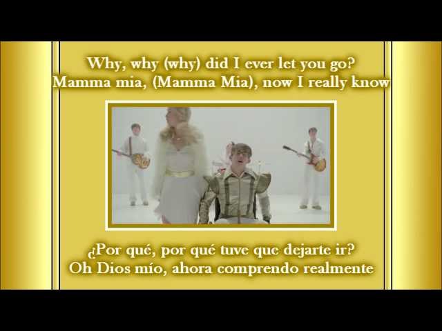 Glee - Mamma mia! / Sub spanish with lyrics - YouTube