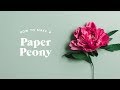 How to make a paper peony