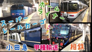 スーパーレールカーゴ袋井駅、相鉄、小田急甲種輸送を浜松駅でみれた