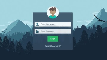 Transparent HTML Login Form with Bootstrap 4