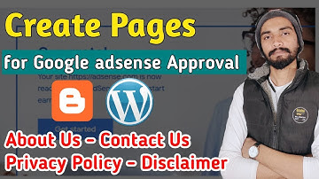How to create pages for blogger 2023 || privacy policy, About Us, Contact Us, Disclaimer