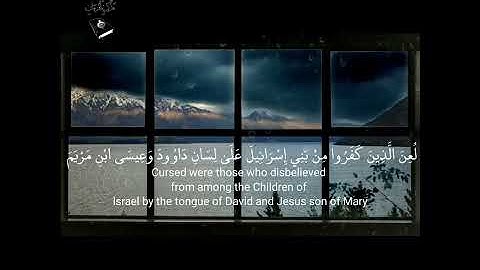لُعِنَ الَّذِينَ كَفَرُوا 🖤حالات واتس اب قرآن كريم بصوت🎧 القارئ محمد اللحيدان
