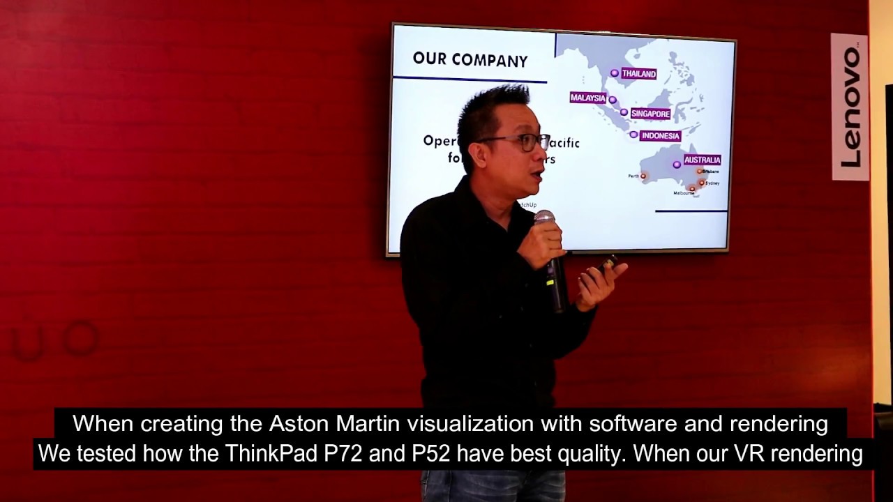 ACA PACIFIC make Aston Martin VR visualization with Lenovo Thinkpad P72 dan P52
