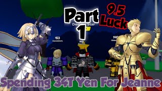 Spending 34T Yen For Jeanne With 9.5 Luck | Roblox Anime Fighters Simulator