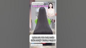 Hướng Dẫn Chăm Sóc Tóc Thác Nước! Có Mái Tóc Mềm Mượt Trong 7 Ngày #shorts #tips