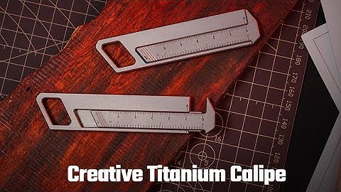 MecArmy RU01 Titanium edc pocket calipers