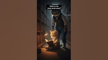 The Lonely Library Cat Who Saved Every Book 📚🐾#shorts #catstory #aicat #aicatstories #cat
