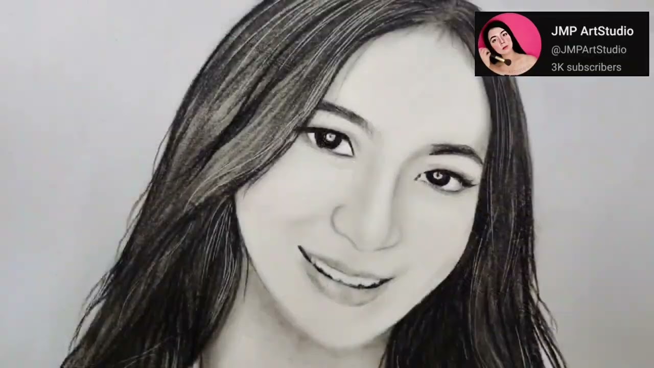 Charcoal Portrait of a lovely lady-Nevalyn