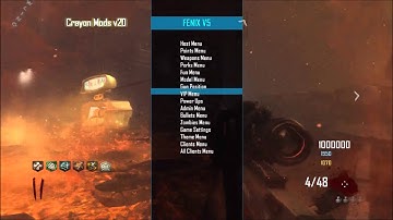Black Ops 2 Zombie Mod Menu Fenix v5