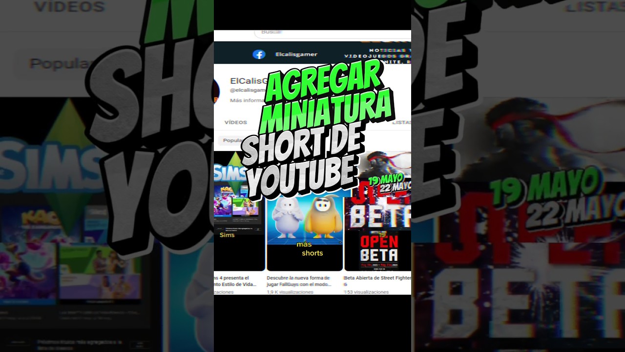 Nueva forma de agregar MINIATURA a Short de YouTube