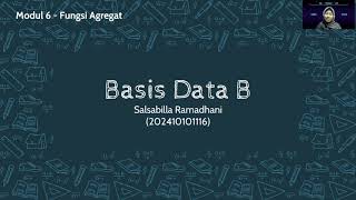 Modul 6 Agregat - Sistem Basis Data B