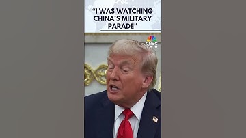 President Trump zegt dat de militaire parade in China een 