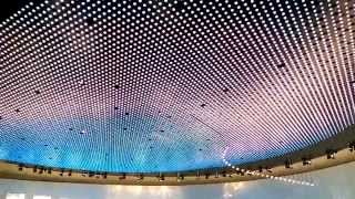 Ceiling LED matrix display in Mercedes Benz museum, Stuttgart screenshot 5