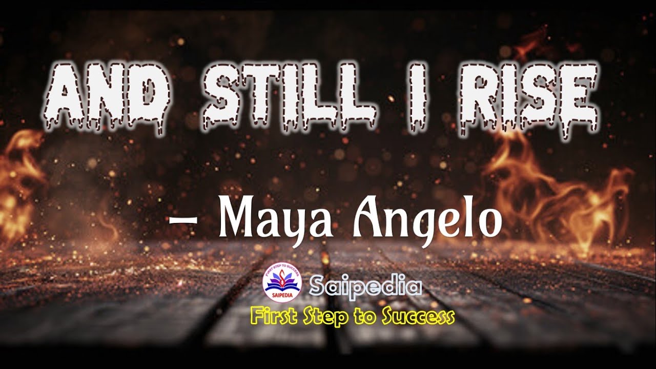 Still I Rise by Maya Angelou poem in Tamil, 2nd Year 3rd Semester General English, And Still I Rise