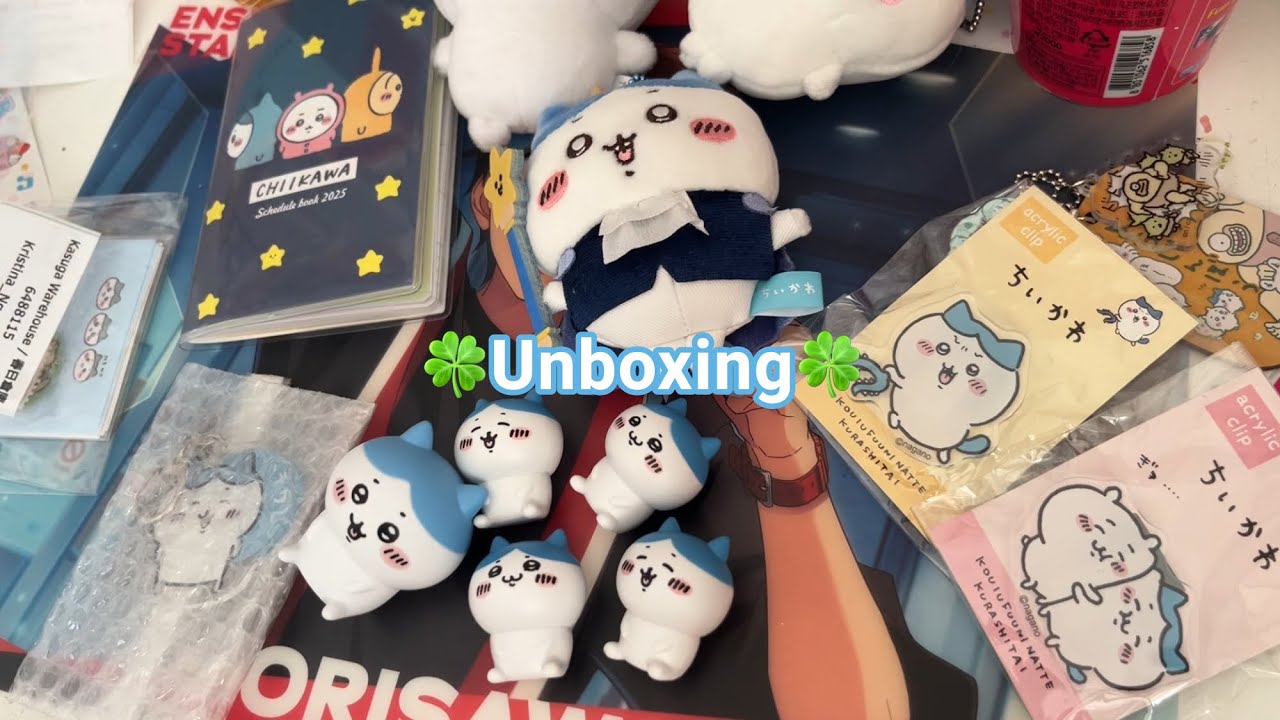 Mercari Japan Unboxing Video (Planner and Hachiware merch)