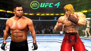 UFC 4 l Mike Tyson vs. Ken Masters (EA SPORTS UFC 4) mma wwe