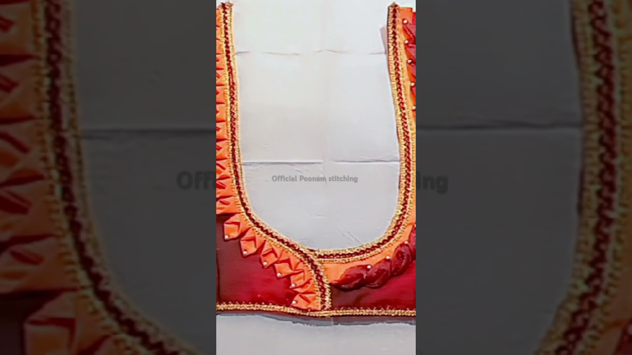 👉beautifull unigue and trending 😃back neck blause design 