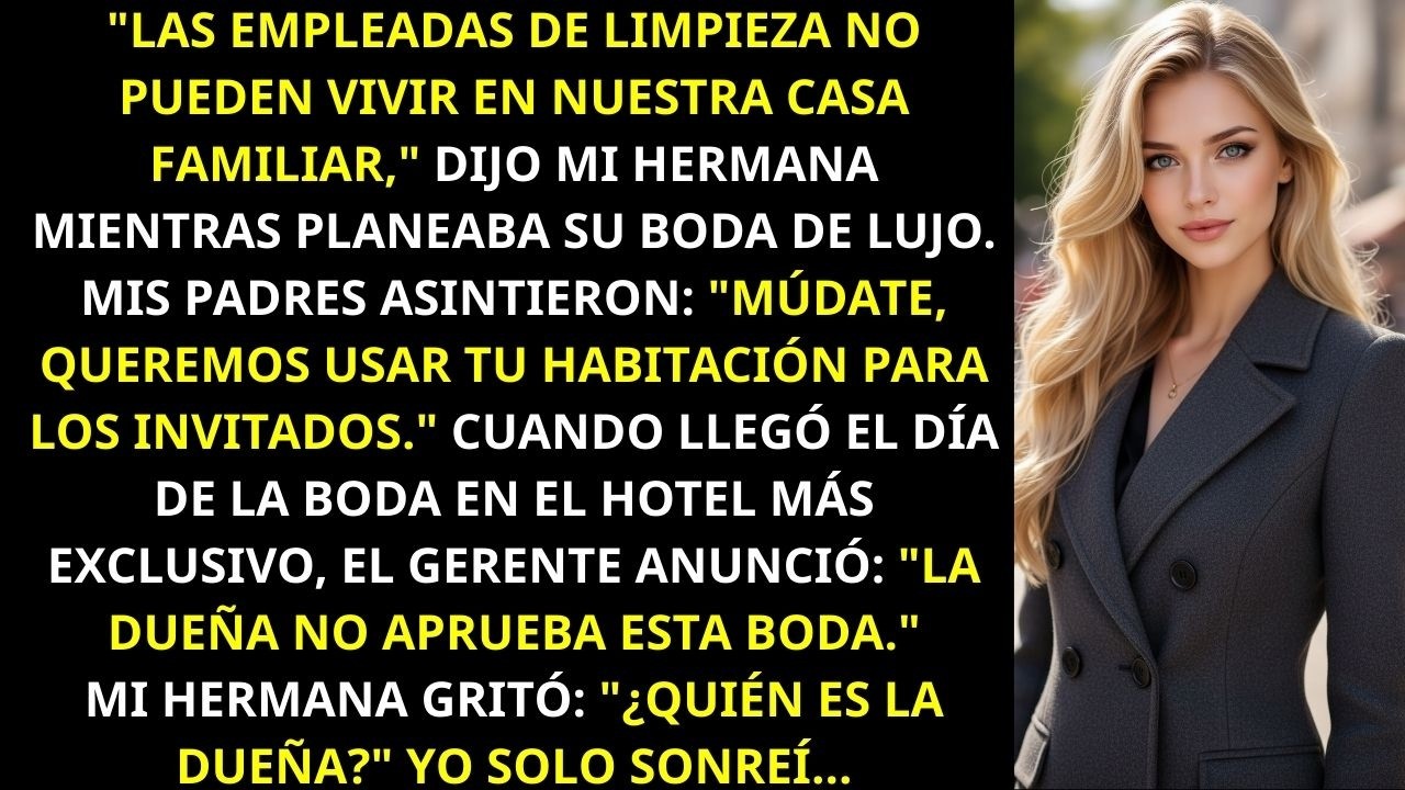 Mi Hermana Me Dejó Sin Hogar Por Su Boda, Pero No Sabía Que Yo Era La Dueña Del Hotel De Lujo!