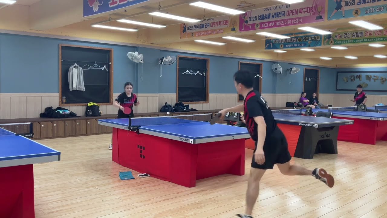 2025.3.26 동김해탁구장 수요리그 김길수5 VS 박솔이9  준결승