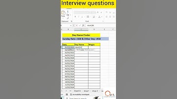 excel interview questions and answers || excel formula hacks #shorts #youtubeshorts #viral