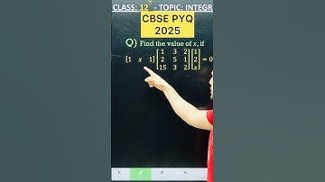 CBSE 2026 Matrix PYQ 2025   Maths for Class 12 Maths #cbse2026 #maths #cbseboard #cbseclass12 #maths