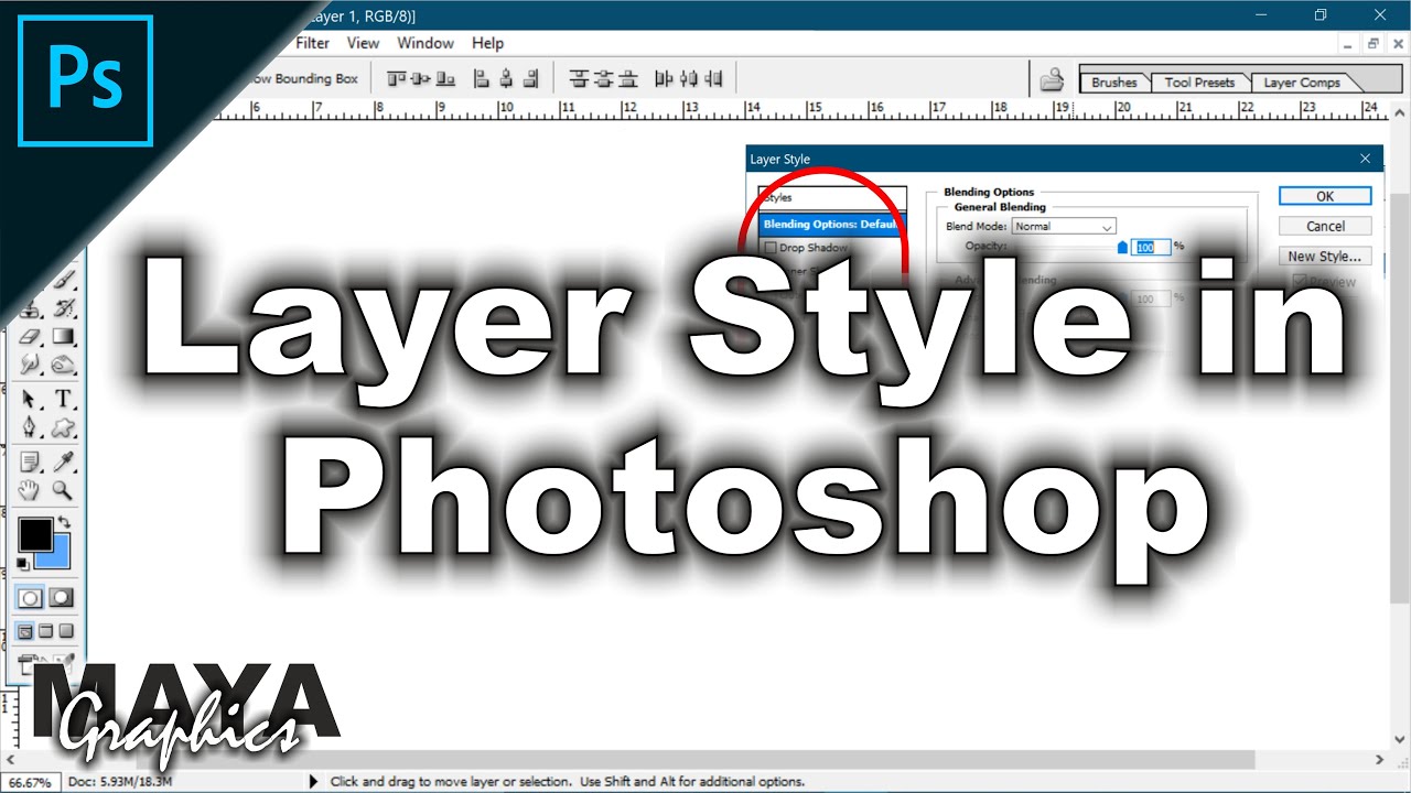 How to use layer styles in Blending option in