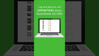 Exportiere deine Kassenbons jetzt im CSV-Format!
