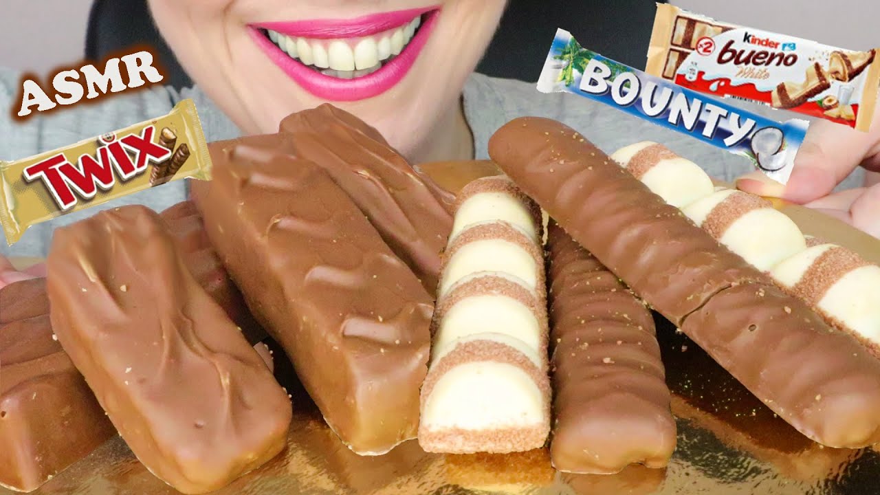 CHOCOLATE CANDY BARS & WAFERS 🍫 | Whispering | ASMR Mukbang | Real Eating Sounds