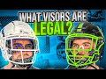 What football visors are legal football visor rules for nfl ncaa and amateur