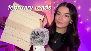 ASMR the 9 books i read in february  monthly reading wrap up