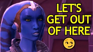 Sweet Talking Netula Pahn and Sneaking Out of Her Shift - SWTOR Romance