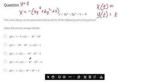 Parameterize a curve