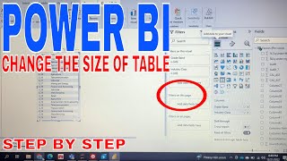 ✅ How To Change The Size Of A Table In Power BI 🔴