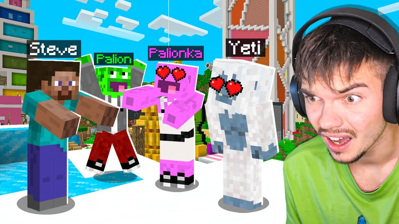 SPOTKANIE PALIONKI i YETIEGO z STEVE to NAJŚMIESZNIEJSZY ODCINEK... *ZAKOCHALI SIĘ*