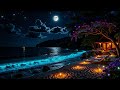 Ocean Waves at Night for Deep Sleep Instantly, Relaxation &amp; Stress Relief • Quiet Night